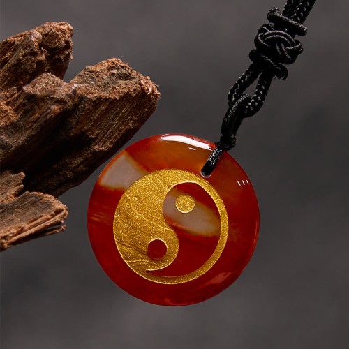 Amethyst Tiger Eye Green Aventurine Yin Yang Necklace Amethyst Tiger Eye Green Aventurine Yin Yang Necklace