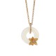925 Silver Hetian Jade Peace Buckle Flower Necklace 925 Silver Hetian Jade Peace Buckle Flower Necklace
