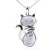 Cat Pattern Crystal Protection Necklace Pendant Cat Pattern Crystal Protection Necklace Pendant