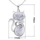 "Save A Cat" Cute Cat Protection Crystal Necklace "Save A Cat" Cute Cat Protection Crystal Necklace