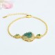 Laughing Buddha Green Jade Zircon Luck Bracelet Laughing Buddha Green Jade Zircon Luck Bracelet
