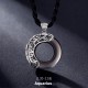 Zodiac Ice Obsidian Blessing Round Necklace Zodiac Ice Obsidian Blessing Round Necklace