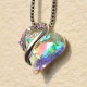 Love Heart Birthstone Healing Energy Necklace Love Heart Birthstone Healing Energy Necklace