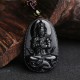 Black Obsidian Buddha Purification Necklace Black Obsidian Buddha Purification Necklace