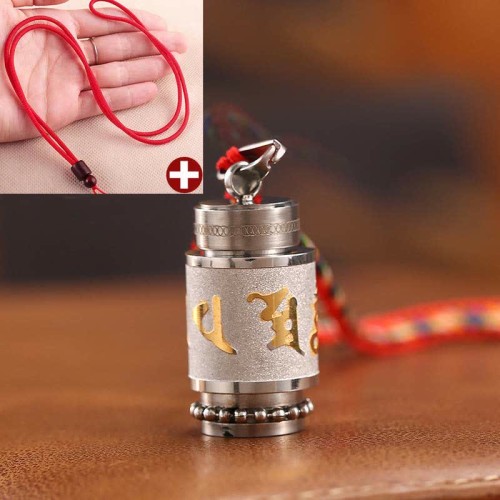 Tibetan Om Mani Padme Hum Wisdom Amulet Necklace Tibetan Om Mani Padme Hum Wisdom Amulet Necklace