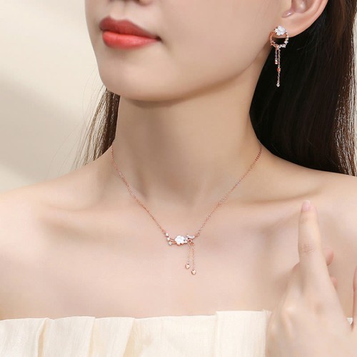 925 Sterling Silver Flower Butterfly Jewelry Set 925 Sterling Silver Flower Butterfly Jewelry Set