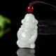 Jade God of Wealth Caishen Ingot Luck Pendant