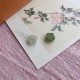 Hetian Jade Cyan Jade Floral Charm Necklace Pendant