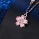Cherry Blossom Rotatable Protection Necklace Pendant Cherry Blossom Rotatable Protection Necklace Pendant