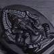 Obsidian Ganesh Elephant Wealth Necklace Pendant Obsidian Ganesh Elephant Wealth Necklace Pendant
