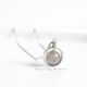 925 Silver Moonstone Love Planet Necklace Pendant 925 Silver Moonstone Love Planet Necklace Pendant