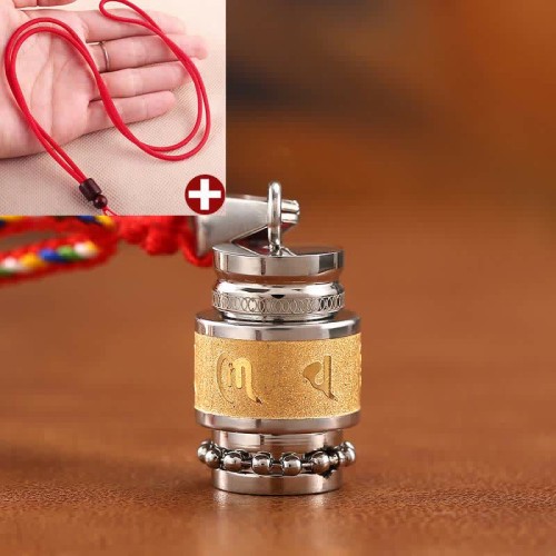 Tibetan Om Mani Padme Hum Wisdom Amulet Necklace Tibetan Om Mani Padme Hum Wisdom Amulet Necklace