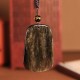Gold Sheen Obsidian Three Goats Wealth Necklace Gold Sheen Obsidian Three Goats Wealth Necklace