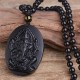 Obsidian Ganesh Elephant Wealth Necklace Pendant Obsidian Ganesh Elephant Wealth Necklace Pendant