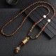 Turquoise Dzi Bead Meditation Necklace
