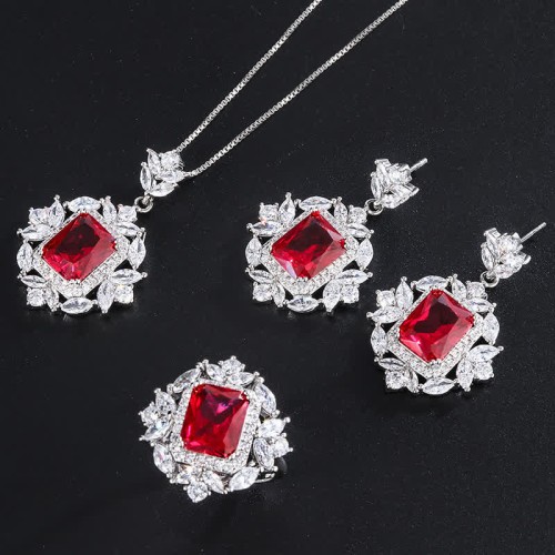 Emerald Red Corundum Confidence Courage Necklace Emerald Red Corundum Confidence Courage Necklace