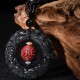 Feng Shui Rainbow Obsidian PiXiu Healing Necklace Feng Shui Rainbow Obsidian PiXiu Healing Necklace