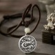 999 Silver Year of the Dragon Fu Hetian Jade Necklace 999 Silver Year of the Dragon Fu Hetian Jade Necklace