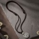 999 Silver Year of the Dragon Fu Hetian Jade Necklace 999 Silver Year of the Dragon Fu Hetian Jade Necklace