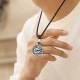 999 Silver Year of the Dragon Fu Hetian Jade Necklace 999 Silver Year of the Dragon Fu Hetian Jade Necklace
