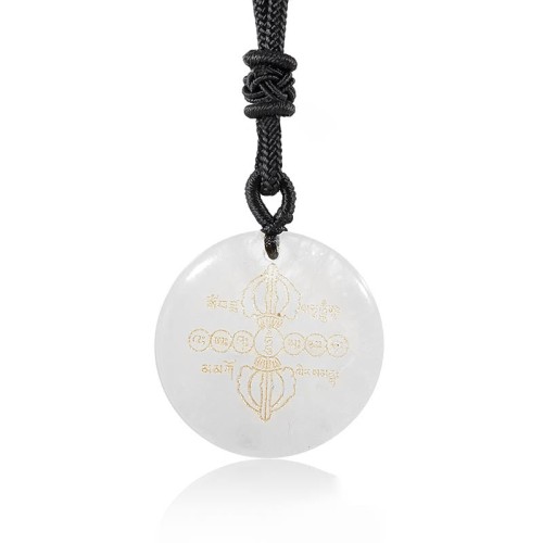 Vajra Dorje Black Obsidian Fulfillment Necklace