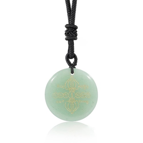 Vajra Dorje Black Obsidian Fulfillment Necklace