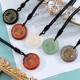 Swastika Lotus Crystal Obsidian Purification Necklace Pendant Swastika Lotus Crystal Obsidian Purification Necklace Pendant