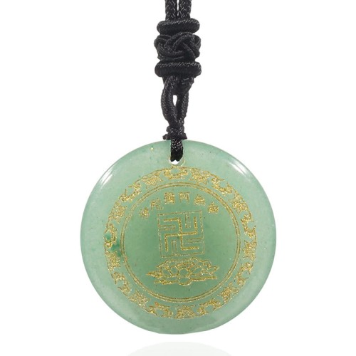 Swastika Lotus Crystal Obsidian Purification Necklace Pendant Swastika Lotus Crystal Obsidian Purification Necklace Pendant