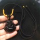 Black Obsidian Laughing Buddha Purification Necklace Black Obsidian Laughing Buddha Purification Necklace