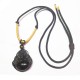 Black Obsidian Laughing Buddha Purification Necklace Black Obsidian Laughing Buddha Purification Necklace