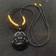 Black Obsidian Laughing Buddha Purification Necklace Black Obsidian Laughing Buddha Purification Necklace