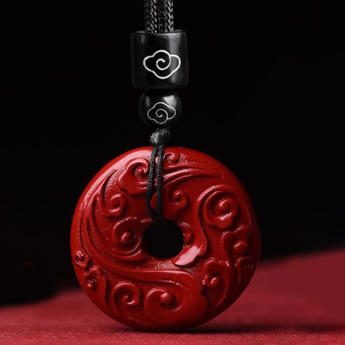 Cinnabar Lotus Blessing Necklace String Pendant Cinnabar Lotus Blessing Necklace String Pendant