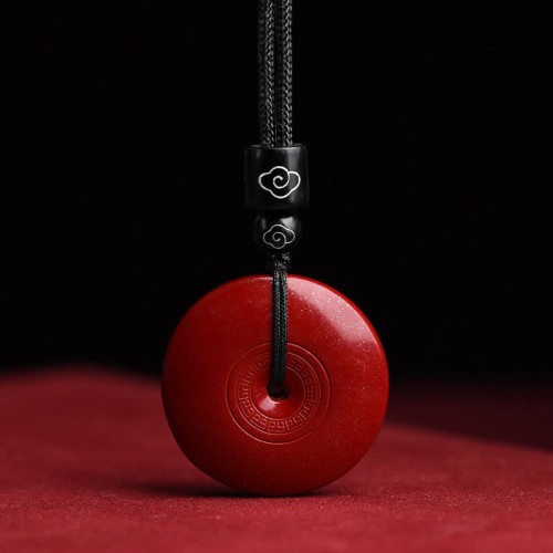 Cinnabar Lotus Blessing Necklace String Pendant Cinnabar Lotus Blessing Necklace String Pendant