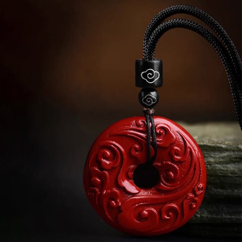Cinnabar Lotus Blessing Necklace String Pendant Cinnabar Lotus Blessing Necklace String Pendant