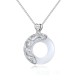 Sterling Silver Zodiac Cat's Eye Love Necklace Pendant