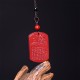 Cinnabar Lotus Heart Sutra Blessing Rope Necklace Cinnabar Lotus Heart Sutra Blessing Rope Necklace