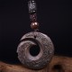 Ebony Wood Sandalwood Luck Design Peace Pendant