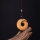 Ebony Wood Sandalwood Luck Design Peace Pendant