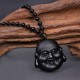 Black Obsidian Laughing Buddha Purification Necklace Pendant Black Obsidian Laughing Buddha Purification Necklace Pendant