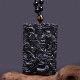 Black Obsidian Guan Gong Strength Necklace Pendant Black Obsidian Guan Gong Strength Necklace Pendant