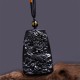 Black Obsidian Dragon Carved Protection Necklace Black Obsidian Dragon Carved Protection Necklace