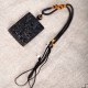 Black Obsidian Dragon Engraved Success Necklace Pendant