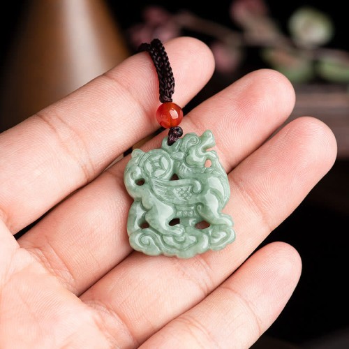 Jade PiXiu Wealth Luck Necklace Pendant
