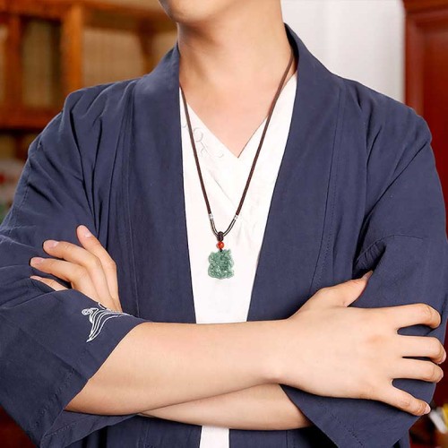 Jade PiXiu Wealth Luck Necklace Pendant
