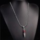 Cinnabar Sanskrit Dorje Vajra Blessing Necklace Cinnabar Sanskrit Dorje Vajra Blessing Necklace