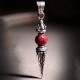 Cinnabar Sanskrit Dorje Vajra Blessing Necklace Cinnabar Sanskrit Dorje Vajra Blessing Necklace