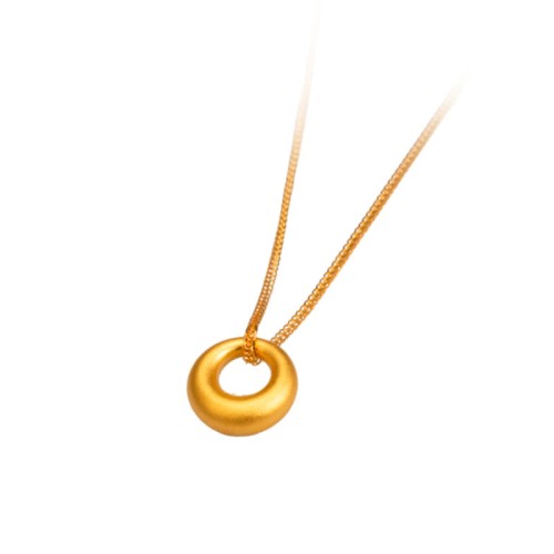 999 Gold Peace Buckle Necklace Pendant 999 Gold Peace Buckle Necklace Pendant