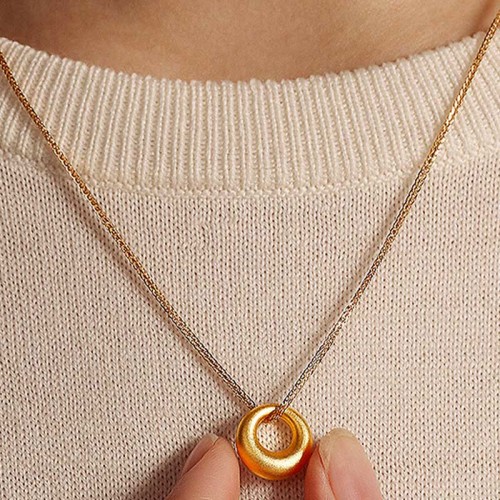 999 Gold Peace Buckle Necklace Pendant 999 Gold Peace Buckle Necklace Pendant