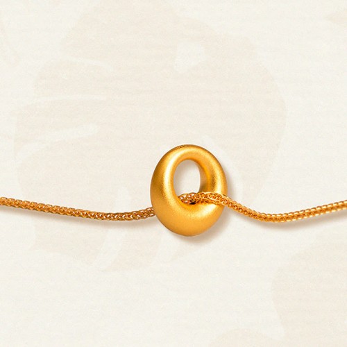 999 Gold Peace Buckle Necklace Pendant 999 Gold Peace Buckle Necklace Pendant