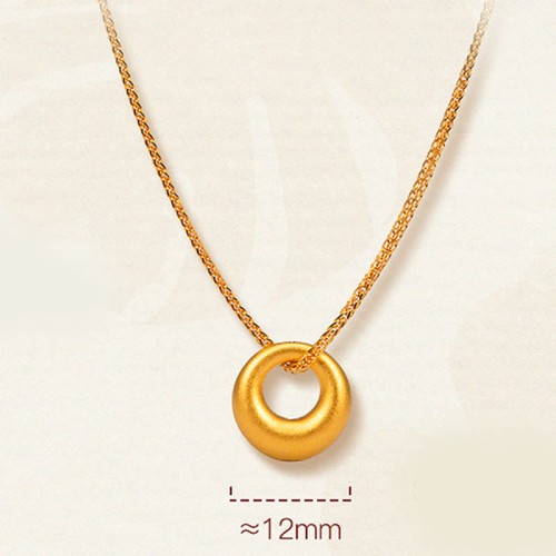 999 Gold Peace Buckle Necklace Pendant 999 Gold Peace Buckle Necklace Pendant